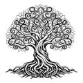 Intricate celtic tree of life Royalty Free Stock Photo
