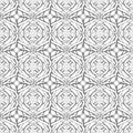 Intricate Celtic vector seamless pattern. Monochrome ornamental intricacy background. Branches with thorns, knots
