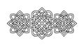 Intricate Celtic Weave Decorative Border, vector design Generative AI Royalty Free Stock Photo
