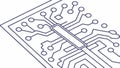 Intricate Circuit Board Design, Complex Electronic Pathways, vector design Generative AI Royalty Free Stock Photo