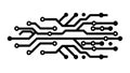 Intricate Circuit Board Design, Digital Tech and Modern Electronic Pathways, vector design Generative AI Royalty Free Stock Photo