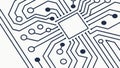 Intricate Circuit Board Microchip Pattern Vector, vector design Generative AI Royalty Free Stock Photo