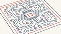 Intricate Circuit Board Network with Chips, vector design Generative AI Royalty Free Stock Photo