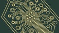 Intricate circuit board pathways, symbolizing digital complexity. vector design Generative AI Royalty Free Stock Photo
