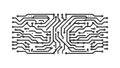 Intricate Circuit Board Pattern Vector Background, vector design Generative AI Royalty Free Stock Photo