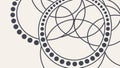 Intricate Circular Geometric Pattern Vector for Abstract Design, vector design Generative AI Royalty Free Stock Photo