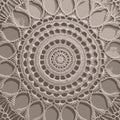 Intricate Circular Lace Doily Pattern textile Royalty Free Stock Photo