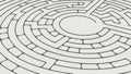 Intricate Circular Maze Puzzle Illustration, vector design Generative AI Royalty Free Stock Photo