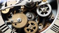Intricate clockwork gears precision engineered mechanism Royalty Free Stock Photo