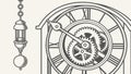 Intricate clockwork gears, symbolizing precision, time, and complex mechanisms. vector design Generative AI Royalty Free Stock Photo