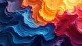 Intricate color blends, rich depth, visible brushwork , imagination, paper, unique