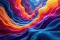 Intricate colorful layers, flowing curves, dynamic design, vibrant, rainbow, multicolor