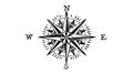 Intricate Compass Rose Marine Navigation Vector, vector design Generative AI Royalty Free Stock Photo