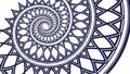 Intricate Concentric Spiral Geometric Pattern Vector, vector design Generative AI Royalty Free Stock Photo