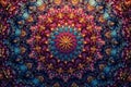 Intricate, continuous pattern flows without interruption for a unified feel , squares, dots Royalty Free Stock Photo