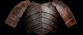 Intricate copper pattern on dark background