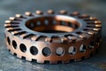 Precision Machined Copper Alloy Ring Component Royalty Free Stock Photo