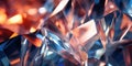 Intricate crystal formations captured in a soft-focus. AI generative