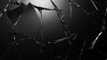 Intricate 3d abstract artwork of a cracked dark mirror with a distinctive background design