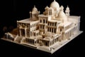 intricate 4d printed architectural model