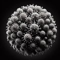 Intricate 3D Visualization: Rotavirus Virions in High Definition