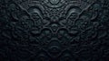 Intricate dark charcoal pattern, subtle texture, art, pattern, matte Royalty Free Stock Photo