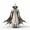 Intricate Dark Crow 3d Halloween Costume - Futuristic Occultist Design