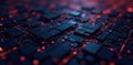 Intricate dark grid, sharp angles, geometric precision , background, contrast, network Royalty Free Stock Photo