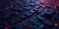 Intricate dark grid, sharp angles, geometric precision , lines, dark grid, subtle Royalty Free Stock Photo