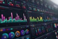 An intricate dashboard view showcasing the latest advancements in fintech applications highlighting peer to peer lending platf