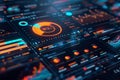 An intricate dashboard view showcasing the latest advancements in fintech applications highlighting peer to peer lending platf