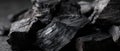 The intricate details of charcoal pieces on a dark background. AI generated image Royalty Free Stock Photo