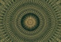 Intricate digital art featuring concentric patterns resembling a mandala Royalty Free Stock Photo