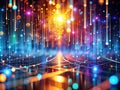 Intricate Digital Code Background A Stunning DepthofField Stock Image for Web Design Programming and TechFocused