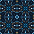 Intricate digital pattern featuring interconnected geometric shapes against a Royalty Free Stock Photo