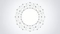 An intricate digital visualization of a technological network structure displayed against a light grey gradient background This Royalty Free Stock Photo