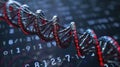 Data Driven DNA: Digital Sequence Representation of Genetic Information Royalty Free Stock Photo
