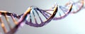The intricate double helix of DNA showcasing modern scientific visualization techniques. AI generated image Royalty Free Stock Photo