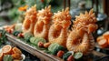 Intricate Dragon Fruit Carvings at Dragon Boat Festival