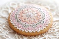 Intricate Eid Cookie Decoration Royalty Free Stock Photo