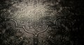 Intricate embossed floral pattern texture background, ornate decorative surface detail Royalty Free Stock Photo