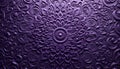 Intricate embossed purple mandala pattern background Royalty Free Stock Photo