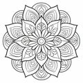 Coloring Pages With Intricate Flower Designs On White Background