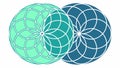 Intricate Flower of Life Geometric Pattern, Sacred Geometry Art, vector design Generative AI Royalty Free Stock Photo