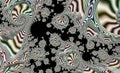 Abstract cg non-ai Intricate fractal pattern with swirling, spiral designs