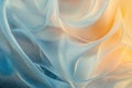 Intricate frosty patterns appear on fabric, blending soft textures with cool and warm tones in a refreshing winter