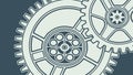 Intricate gears and cogs, symbolizing machinery, teamwork, and complex systems, vector design Generative AI Royalty Free Stock Photo