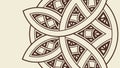 Intricate Geometric Celtic Knot Pattern, vector design Generative AI Royalty Free Stock Photo