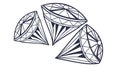 Intricate Geometric Diamond Design, Abstract Art, vector design Generative AI Royalty Free Stock Photo