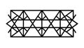 Intricate Geometric Grid Pattern, Modern Abstract Network Design, vector design Generative AI Royalty Free Stock Photo